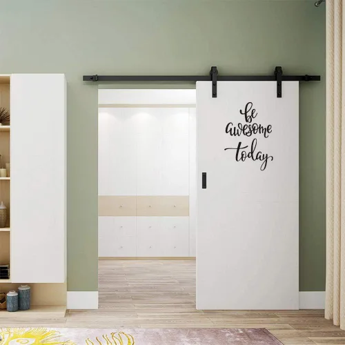 Vista 4 de Calcomanía de pared con texto en inglés «Be Awesome Today», calcomanías de vinilo para pared con letras inglesas, impresiones extraíbles, arte