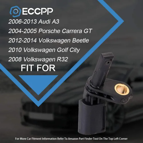 Vista 6 de ECCPP Sensor de velocidad de rueda ABS delantero izquierdo compatible con 2006-2013 A3, 2008-2011 TT, 2004-2005 para Porsche Carrera GT, para VW