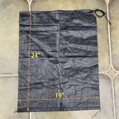 Vista 6 de Bolsas de arena de polietileno tejidas vacías de 19 x 24 pulgadas, protección UV, anti-UV, 3 años, con lazos, bolsas de arena resistentes