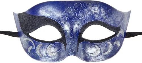 Vista 7 de IETANG - Antifaces venecianos para parejas, baile de máscaras, accesorios de disfraz o fiesta, 1 par