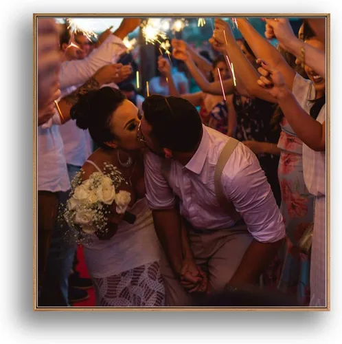 Vista 7 de SIGNFORD Lienzo enmarcado personalizado, arte de pared personalizado con fotos de fiesta de cumpleaños impresas digitalmente, 16 x 16 pulgadas