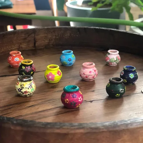 Vista 7 de Mini macetas de terracota – Macetas pequeñas de arcilla para suculentas, cactus, manualidades de bricolaje, jardín de hadas, proyectos escolares