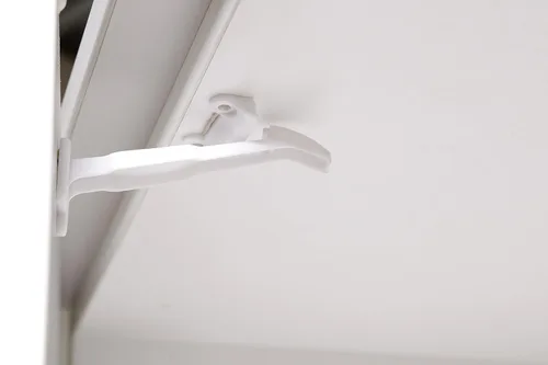 Vista 5 de Dreambaby Pestillos seguros para cajones y armarios, paquete de 7, cerraduras de seguridad para bebés a prueba de niños para cajón
