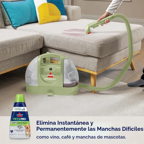 Vista 5 de Paquete de limpiador de alfombras portátil Little Green + fórmula PET PRO OXY Spot & Stain Formula, 32 onzas