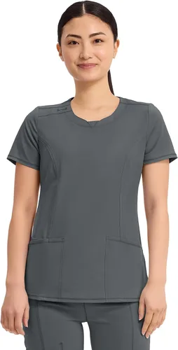 Vista 21 de Cherokee Infinity - Camiseta médica con cuello redondo y 3 bolsillos para Negro