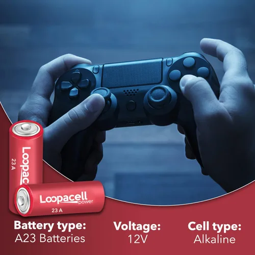Vista 3 de Loopacell Paquete de 10 baterías alcalinas A23 23A de 12 voltios