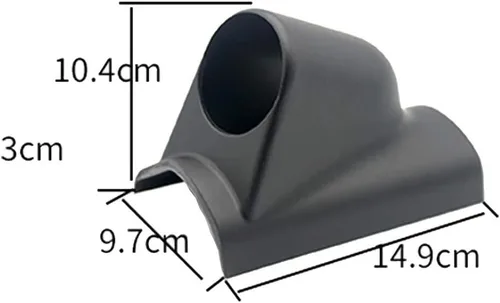Vista 5 de ESUPPORT Soporte universal de montaje de calibre de coche para tablero de instrumentos de un solo agujero de 2.047 in