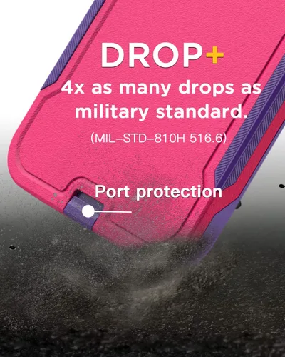 Vista 6 de AICase Funda para iPhone 13 Pro Max con protector de pantalla de vidrio, protección contra caídas de alta resistencia, cuerpo completo, resistente a