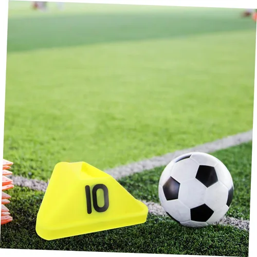 Vista 5 de SUPVOX 10 Uds. Equipo de Entrenamiento Conos de Disco de Fútbol Conos de Disco de Entrenamiento de Fútbol para Niños Agilidad Conos de Tráfico Conos