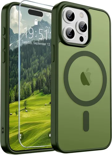 Vista 305 de SUPFINE Funda magnética para iPhone SE 2022 (3ª)/2020 (2ª), iPhone 8 (compatible con MagSafe) (protección contra caídas de grado militar), funda