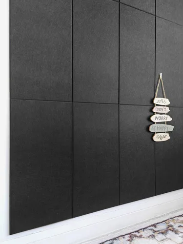 Vista 9 de Paneles acústicos cuadrados de 11.18 pulgadas, paquete de 12 paneles de pared que absorben el sonido, azulejos decorativos de fieltro insonorizados