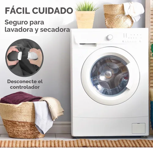 Vista 9 de Manta eléctrica térmica Sunbeam Royal Luxe de microfelpa, 4 ajustes de calor, apagado automático de 4 horas, calentamiento rápido, cálida y Cabernet