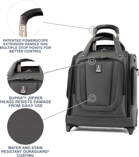 Vista 2 de Travelpro Crew Versapack - Bolsa de transporte para debajo del asiento, Gris (Titanium Grey)), 4071877