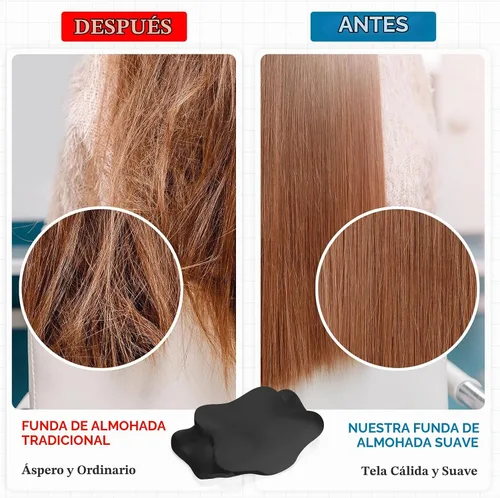 Vista 3 de Hahafelt Funda de Almohada Cervical para el Cuello (Solo Funda de Almohada) Funda de Almohada de Satén con Cremallera Funda de Almohada de Contorno