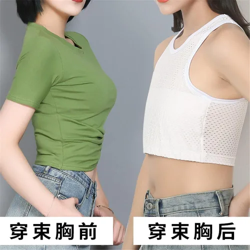 Vista 4 de BaronHong Tomboy - Camiseta sin mangas de malla transpirable resistente y elástica