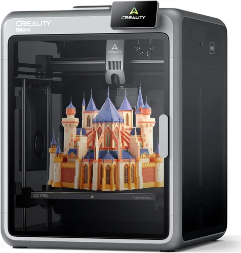 Vista 11 de Creality K1C Impresora 3D, Nivelación Automática de Alta Velocidad de 600mm/s, Extrusora Directa Robusta Libre de Obstrucciones K1 SE Impresora 3D