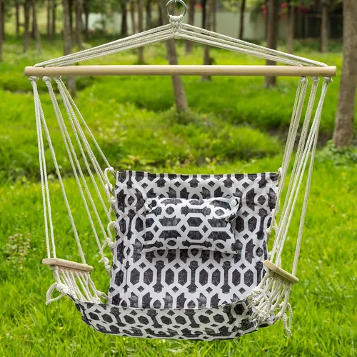 Vista 7 de Backyard Expressions - Columpio reversible para colgar – máximo 275 libras – Barra esparcidora de madera – para cualquier espacio