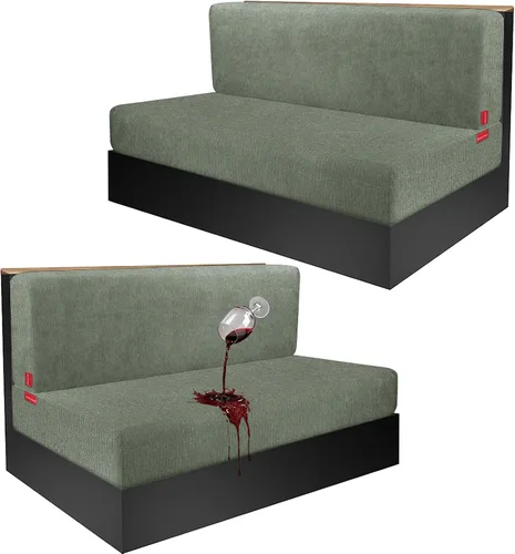 Vista 111 de Fundas de cojín impermeables para sofá, funda elástica lavable con diseño elástico antideslizante, protector de muebles para mascotas y niños
