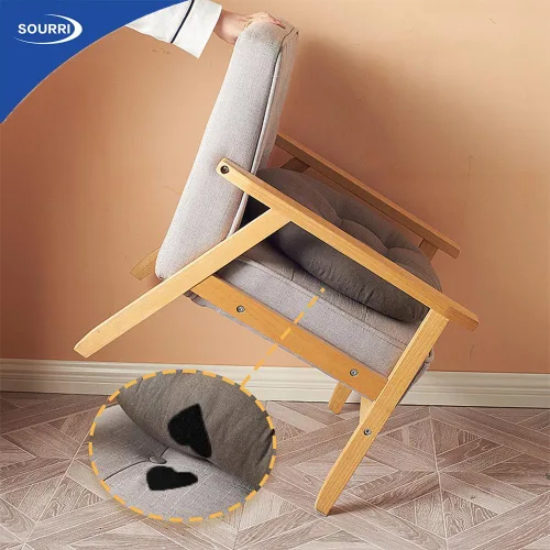 Vista 4 de SOURRI Cinta de velcro grande de 4'' x 20 pies con gancho y bucle, tiras autoadhesivas de servicio pesado, evitan que los cojines del sofá se