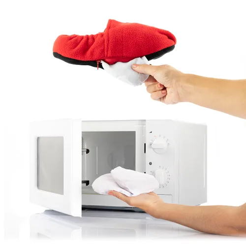Vista 6 de Zapatillas de Casa Calentables en Microondas InnovaGoods Rojo