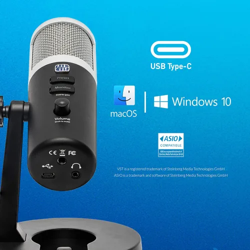 Vista 8 de PreSonus Revelator USB - Micrófono de condensador para podcast, transmisión en vivo, con efectos de voz incorporados más mezclador de bucle