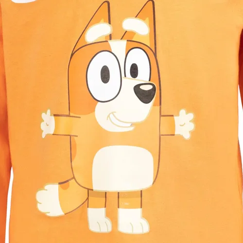 Vista 6 de Bluey Paquete de 3 camisetas gráficas de manga larga para niños