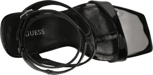 Vista 5 de GUESS Tacones de cuña Bacio metálicos con correa en T para mujer