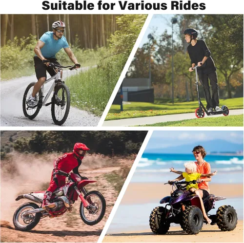 Vista 7 de Soporte de teléfono para bicicleta, soporte de manillar de aluminio para moto, montaña y scooter Aluminum Bike Mount for iPhone & Samsung