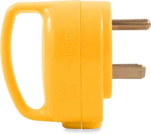 Vista 4 de Camco 55283 30 AMP Mini enchufe macho de repuesto con asa Powergrip