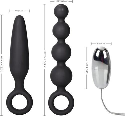 Vista 5 de California Exotic Novelties Booty Call Booty Vibro Kits, negro