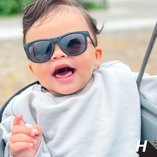 Vista 3 de Hipsterkid Sunglasses Toddler Polarized Sunglasses Shatter-Resistant Lenses Stay-On Strap 100% UV Protection Christmas Gift