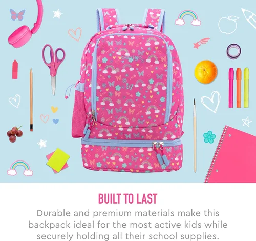 Vista 2 de Bentgo Kids Prints 2 en 1 Mochila y lonchera aislada