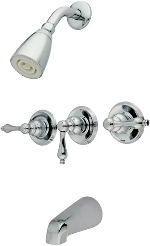 Vista 8 de Kingston Brass KB233ALAB Magellan - Grifo para bañera y ducha, latón antiguo, 72 x 8 x 7.38 pulgadas