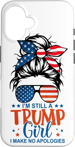 Vista 32 de I'm Still A Trump Girl I Make No Apologies Trump 2024 Women Case for iPhone 17