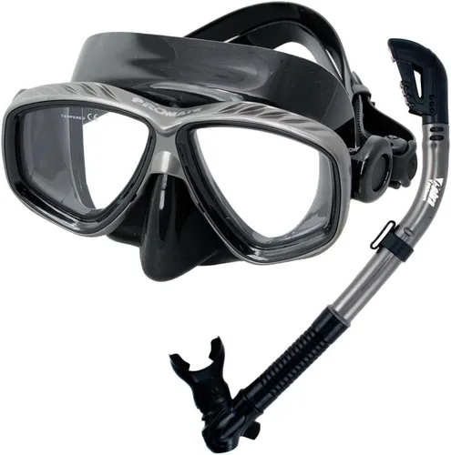 Vista 8 de PROMATE Juego combinado de máscara de buceo y esnórquel AB