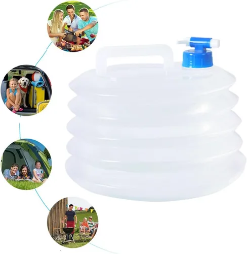 Vista 4 de BESPORTBLE Contenedor de agua Contenedores de agua Jarras de agua para almacenamiento Almacenamiento de agua de emergencia de 5 galones Contenedor