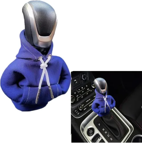 Vista 6 de Funda para palanca de cambios de automóvil, suéter divertido con pomo de palanca de cambios, sudadera con capucha para decoración y protección