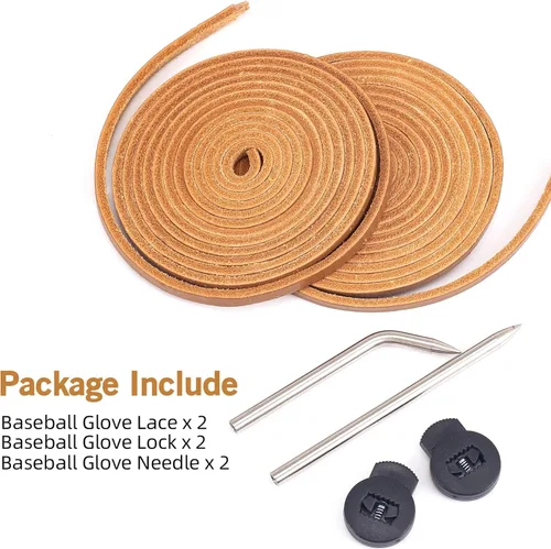 Vista 7 de Kit de reparación de guantes de béisbol, kit de reparación de guantes de béisbol, kit de encaje para guantes de sóftbol y béisbol, aguja de cordón