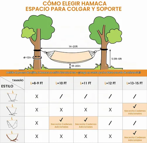 Vista 6 de Lazy Daze Hammocks Hamaca doble brasileña de algodón, hamaca portátil extragrande para acampar al aire libre con correas para árboles y bolsa