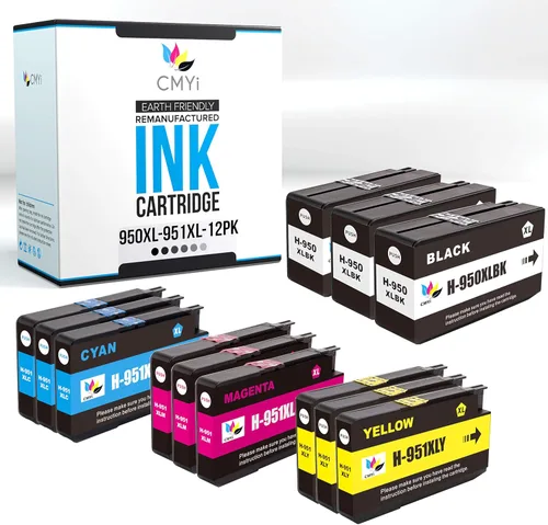Vista 14 de 950XL - Cartucho de tinta de repuesto negro para HP Officejet Pro 251dw, 276dw MFP, 8100 - N811a, 8600, 8600 Plus, 8600 Premium, 8610, 8615, 8616