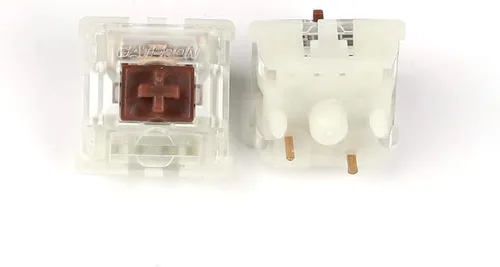 Vista 7 de YMDK Gateron MX Switch - Carcasa transparente de 3 pines y 5 pines para teclado mecánico, compatible con Cherry MX