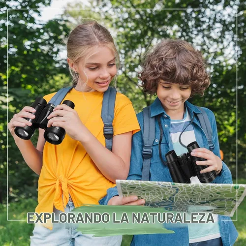 Vista 6 de Libima 24 prismáticos compactos educativos a granel con telescopio de cuerda para el cuello para aprender observación de aves, camping, senderismo