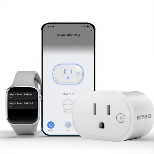 Vista 12 de Monitor de energía de enchufe inteligente Compatible con Alexa, Google Home Assistant, iPhone, Siri, Android, seguimiento de energía 15A 1800W,