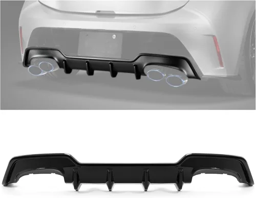Vista 10 de HECASA Difusor trasero compatible con Toyota Corolla/Auris Hatchback 2019-2022 Alerón Divisor de Labio de Parachoques de Plástico ABS Negro