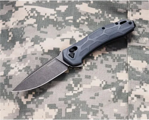 Vista 7 de Cuchillo de bolsillo Kershaw Covalent, cerradura DuraLock, mecanismo de apertura KVT con hoja de punta en gota, tamaño mediano para uso diario