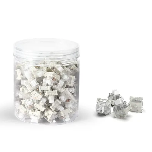 Vista 10 de MAGIC-REFINER Interruptores color azul gelatina para teclado mecánico DIY, interruptor de teclado táctil de 50 gf, 3 pines, pre-lubricado de fábrica