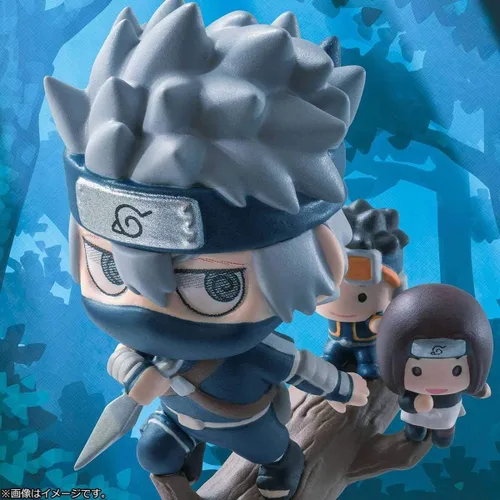 Vista 4 de Megahouse Petit Chara Land Naruto Shippuden: Conjunto especial de Kakashi Hatake