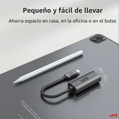 Vista 5 de uni - Adaptador USB C a Ethernet Gris