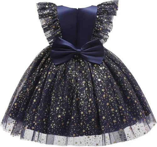 Vista 2 de Nileafes Vestido de princesa de tul para niñas pequeñas, vestido tutú de fiesta