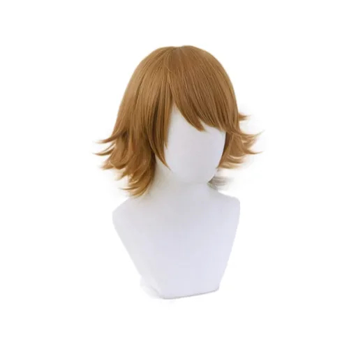 Vista 2 de Peluca de cosplay anime Danganronpa Chihiro Fujisaki peluca corta Cosplay traje Dangan Ronpa resistente al calor pelo sintético hombres mujeres
